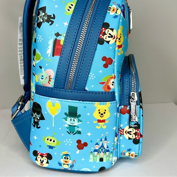 Disney Parks Magic Kingdom Chibi Balloon Allover Print Mini Backpack - Picture 5 of 8